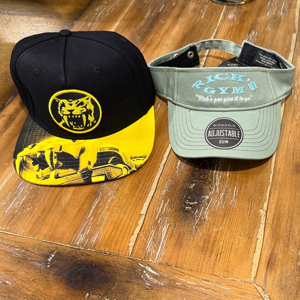 Bioworld Rick and Morty Rick's Gym Visor & Power Rangers SnapBack